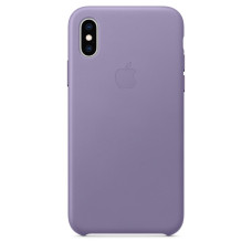 Чохол для iPhone X/Xs - Leather, Lilac (HC)