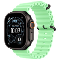Apple Watch Ultra 3 Black Titanium, Neon Green Ocean Band, LTE