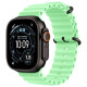 Apple Watch Ultra 3 Black Titanium, Neon Green Ocean Band, LTE
