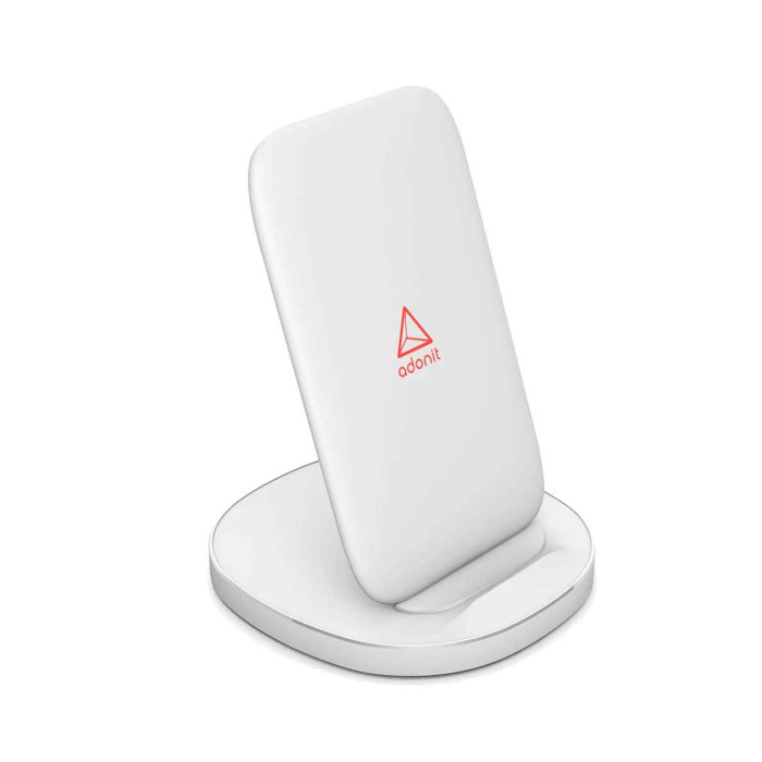 Бездротова зарядна станція - Adonit Wireless Fast Charging Stand, White