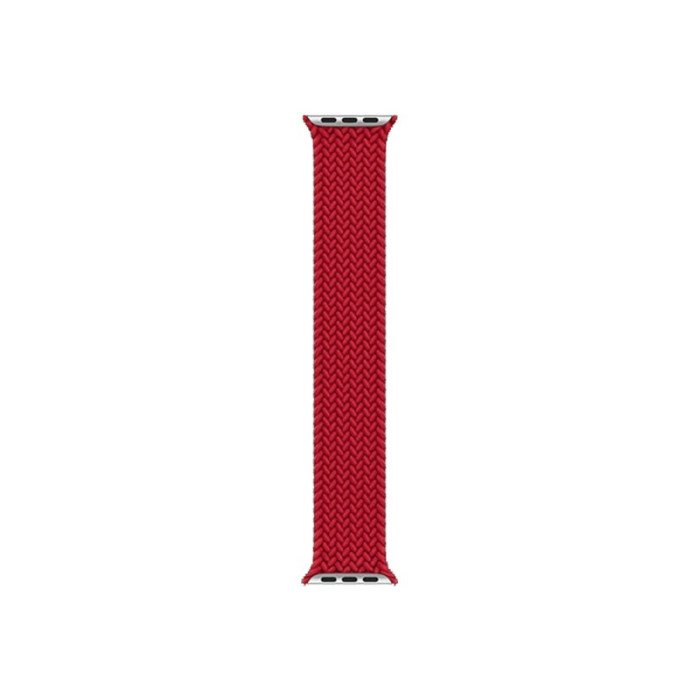 Ремінець для Apple Watch - 42/44/45/46/49mm, Braided Solo Loop, Red (M/150mm)