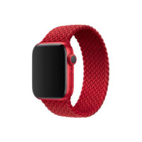 Ремінець для Apple Watch - 42/44/45/46/49mm, Braided Solo Loop, Red (M/150mm)