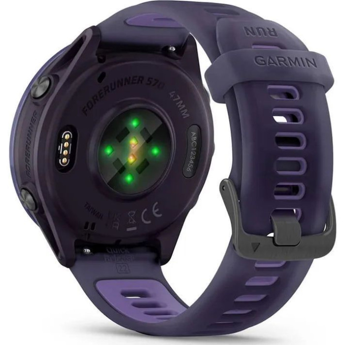 Смарт-годинник Garmin Forerunner 570 47mm Indigo Aluminium w. Translucent Imperial Purple/Indigo