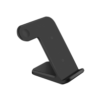 Бездротова зарядна станція - COTEetCI, WS-18 3-in-1 Wireless Charger, Black