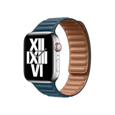 Ремінець для Apple Watch - 42/44/45/46/49mm, Leather Link, Blue (S/M)