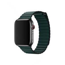 Ремінець для Apple Watch - 38/40/41mm, Leather Loop, Forest Green (HC)