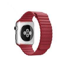 Ремінець для Apple Watch - 38/40/41mm, Leather Loop, Red (HC)
