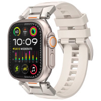 Ремінець для Apple Watch - 42/44/45/46/49mm, AhaStyle Rubber Rugged, Starlight
