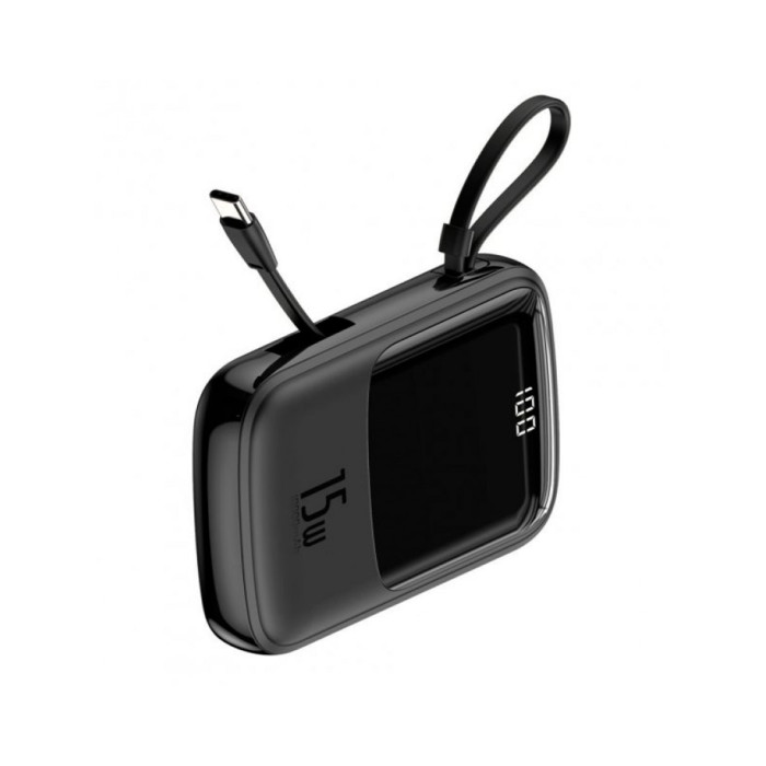 Додатковий аккумулятор Baseus 10000mAh Qpow 15W 3A Black