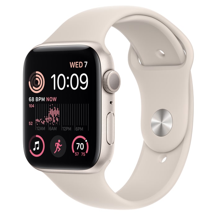 Apple Watch SE (2Gen) 44mm Starlight, Starlight Sport Band, (2022) Як новий