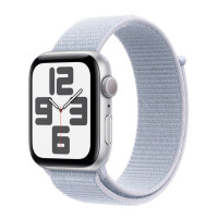 Apple Watch SE (2Gen) 44mm Silver, Blue Cloud Sport Loop (2024)