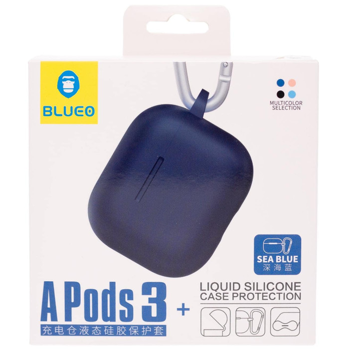 Чохол для Apple AirPods 3 - Blueo Liquid Silicone Protective Case, Sea Blue