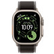 Apple Watch Ultra 3 Natural Titanium, Black/Charcoal Blue Trail Loop, (S/M), LTE