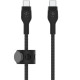 Кабель USB-C to USB-C - Belkin, Braided 60Вт 1m, Black