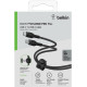 Кабель USB-C to USB-C - Belkin, Braided 60Вт 1m, Black