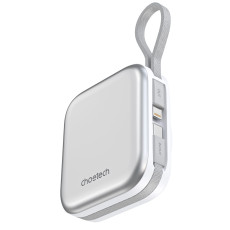 Додатковий аккумулятор Choetech 10000mAh LED Display Mobile and Apple Watch White