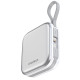 Додатковий аккумулятор Choetech 10000mAh LED Display Mobile and Apple Watch White