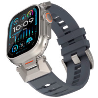 Ремінець для Apple Watch - 42/44/45/46/49mm, AhaStyle Rubber Rugged, Gray