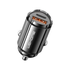 АЗП Wekome Mini Car Charger With Hook 20W A+C Black