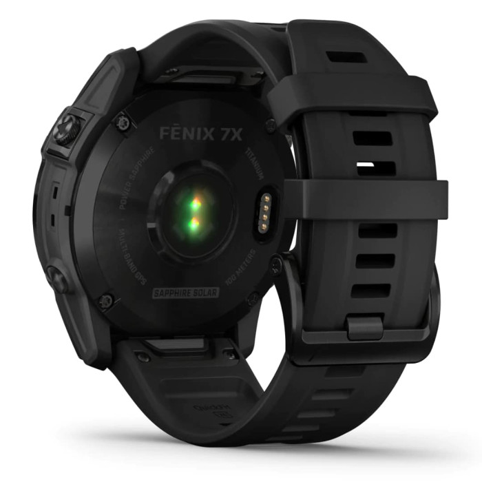 Смарт-годинник Garmin Fenix 7X Sapphire S. Black DLC Titanium w. Black Band