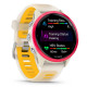 Смарт-годинник Garmin Forerunner 570 42mm Raspberry Aluminum w. Translucent Bone/Mango Band
