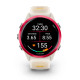 Смарт-годинник Garmin Forerunner 570 42mm Raspberry Aluminum w. Translucent Bone/Mango Band