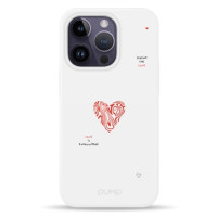 Чохол для iPhone 14 Pro - Pump Silicone Minimalistic MagSafe, Heart Red