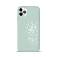 Чохол для iPhone 11 Pro Max - Pump Silicone Minimalistic Case, Floral