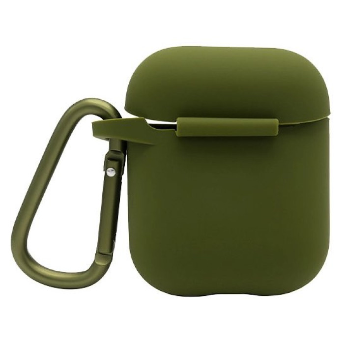Чохол для Apple AirPods 2 - Blueo Liquid Silicone Protective Case, Army Green