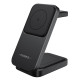 Бездротова зарядна станція - Choetech 15W 3-in-1 Foldable Wireless Charger Stand
