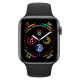 Apple Watch S4 44mm Space Gray, Black Sport Band Вживаний (б/в)