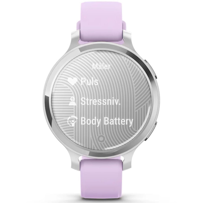 Смарт-годинник Garmin Lily 2 Active Silver with Purple Jasmine Silicone Band