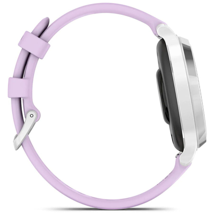 Смарт-годинник Garmin Lily 2 Active Silver with Purple Jasmine Silicone Band