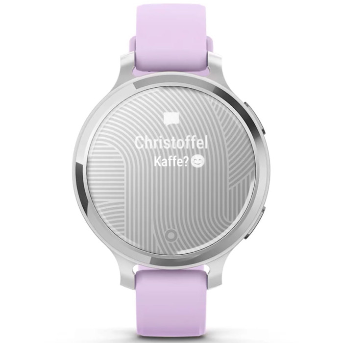 Смарт-годинник Garmin Lily 2 Active Silver with Purple Jasmine Silicone Band