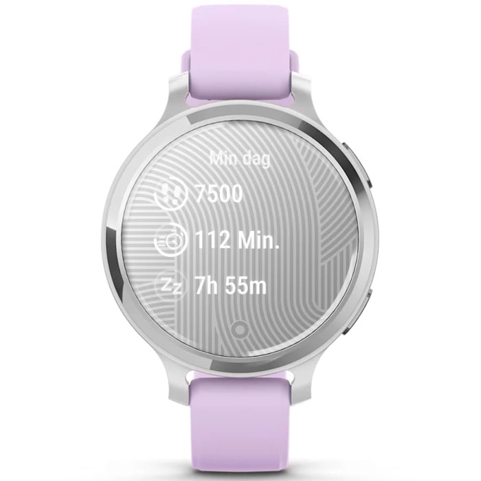 Смарт-годинник Garmin Lily 2 Active Silver with Purple Jasmine Silicone Band
