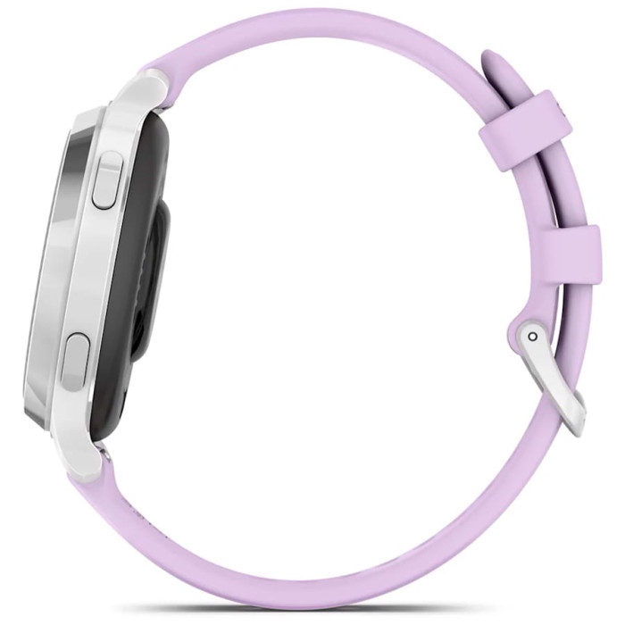 Смарт-годинник Garmin Lily 2 Active Silver with Purple Jasmine Silicone Band