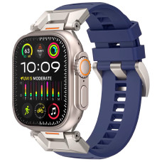 Ремінець для Apple Watch - 42/44/45/46/49mm, AhaStyle Rubber Rugged, Navy Blue