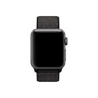 Ремінець для Apple Watch - 38/40/41mm, Nylon Sport Loop Band, Black (HC)