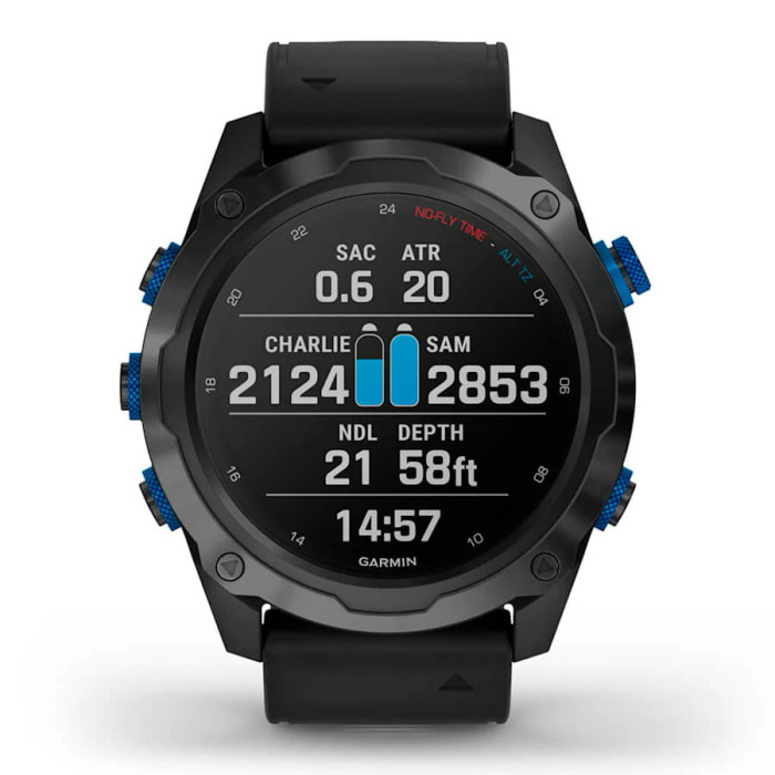 Смарт-годинник Garmin Descent Mk2i Titanium Carbon Gray DLC with Black Band