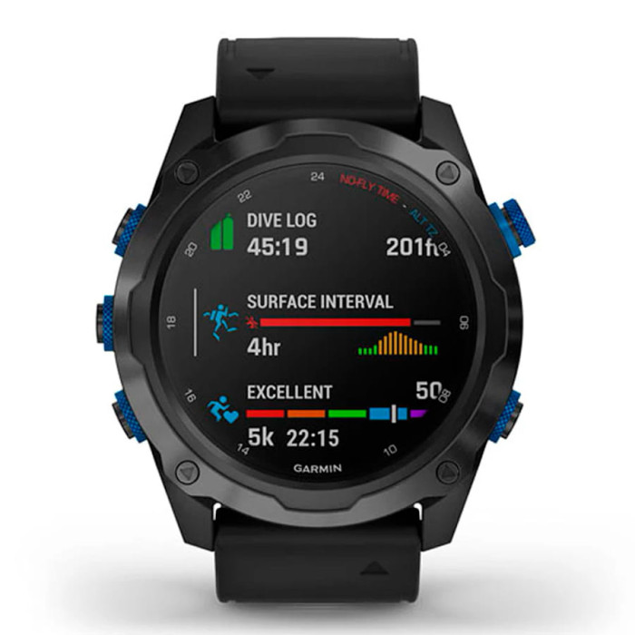 Смарт-годинник Garmin Descent Mk2i Titanium Carbon Gray DLC with Black Band
