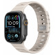Ремінець для Apple Watch - 42/44/45/46/49mm, AmazingThing SilqLock, Starlight White / Serenity Blue