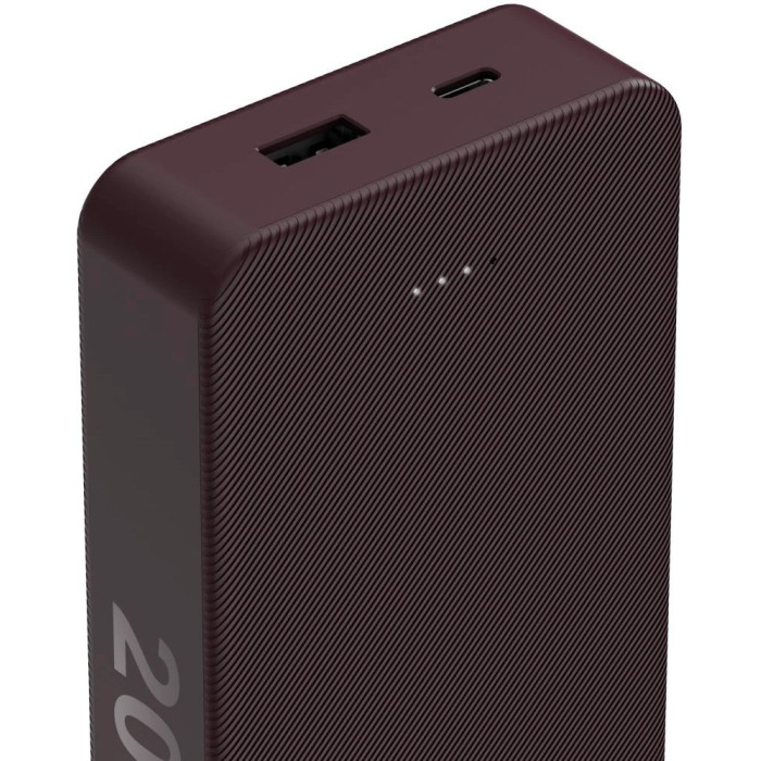 Додатковий аккумулятор Hama 20000mAh USB-C USB-A Plum