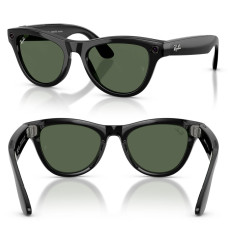 Смарт-окуляри Ray-Ban Meta Skyler Gen 2 Standard Shiny Black Frame G-15 Green Lenses s52