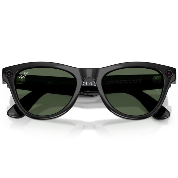 Смарт-окуляри Ray-Ban Meta Skyler Gen 2 Standard Shiny Black Frame G-15 Green Lenses s52