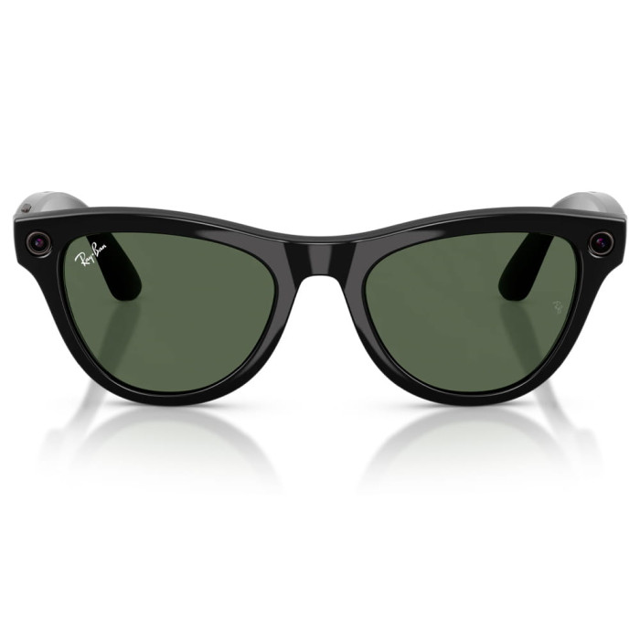 Смарт-окуляри Ray-Ban Meta Skyler Gen 2 Standard Shiny Black Frame G-15 Green Lenses s52