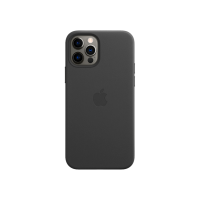 Чохол для iPhone 12 Pro Max - Apple Leather MagSafe, Black