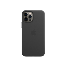 Чохол для iPhone 12 Pro Max - Apple Leather MagSafe, Black