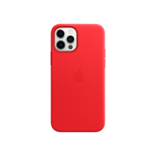 Чохол для iPhone 12 Pro Max - Apple Leather MagSafe, Red
