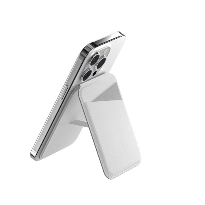 Чохол-гаманець для iPhone - Switcheasy SnapStand Wallet, White