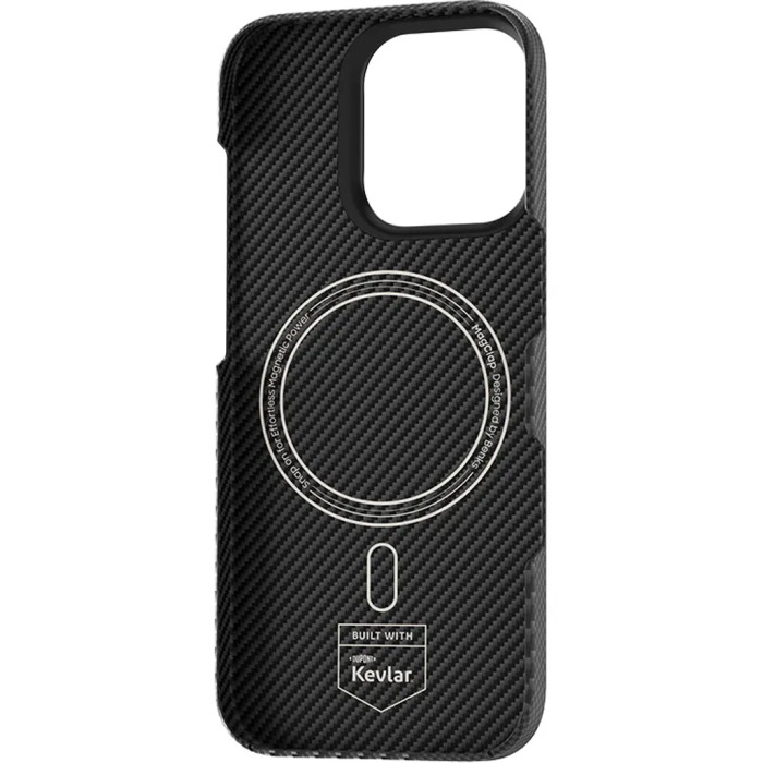 Чохол для iPhone 16 Pro - Benks Montage Armor Air Kevlar (600D/1500D) MagSafe, Black